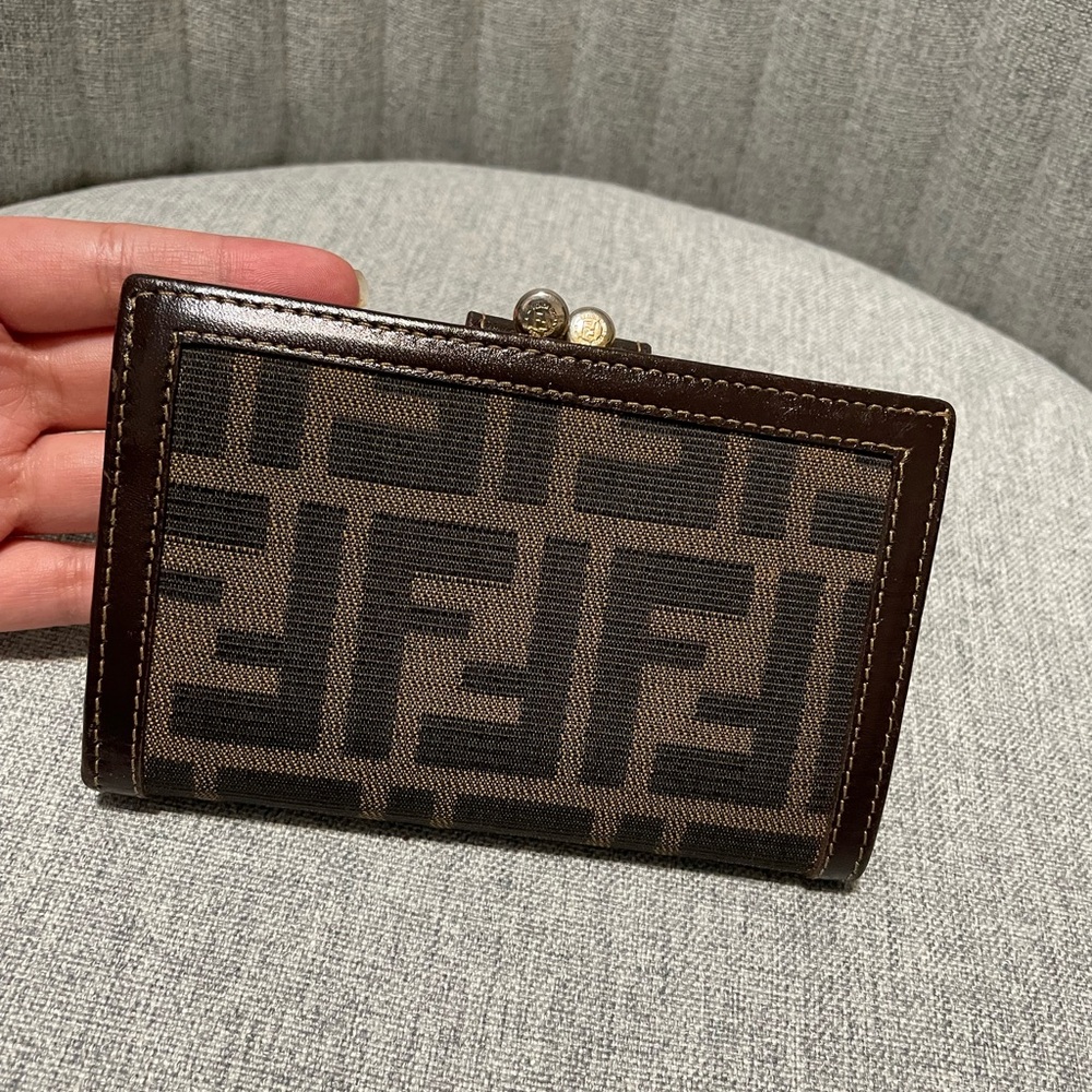 Fendi Zucuca Kisslock Wallet
